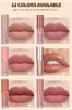 12Pcs Velvet Matte Liquid Lipstick Brand Makeup Set Shiny Lip Gloss Classic Waterproof Long Lasting Non-Stick Cup 12 Colors Lipsticks For Women Gift