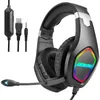 2021 casque professionnel de joueur de lumière LED pour PS4 PS5 casque de jeu d'ordinateur basse stéréo PC filaire casque avec micro cadeaux