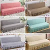 Stretch Sofa Bed Protective Cover, Living Room Armrestless Home Decor, Solid Color, All Included 211116