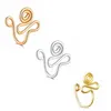 Anelli per naso piercing finti a spirale in filo di rame Naso con clip color oro argento punk Può anche essere polsino con clip per l'orecchio