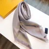 Fashion Silk Scarf 2022 Designer Silken Scarves Högkvalitativ Sjal Lång halsdukar Kvinnor Mode Scarve Foulard Luxury Muffler Män Bufanda 6 Färger med gåvor