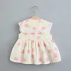 Newborn Baby Girls Summer Dress for Girls Casual Dot Sleeveless Princess 1 year Birthday Dress Toddler Clothes Infant Clothing Q0716