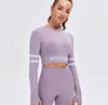 2021 kadın T-shirt Kısa Yoga Yüksek Elastik Dikişsiz Spor Açık Göbek Spor Üst Kadın Giysileri Artı Boyutu Genişletilmiş T Shirt