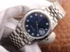 EWF 36 126234 A3235 Automatyczne męskie damki unisex zegarek flezel ramki niebieskie diamenty wybierane jubilesteel bransoletka ta sama karta seryjna super edycja pureteme D4