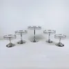 Andere Backware 1PCS Round Cake Ständer Podesthalter Party Crystal Silber Color1076153