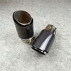 2PCS Glossy Akrapovic Exhausts Car-styling Pipe Muffler Tip Carbon Fiber For BMW Volkswagen BENZ Tail