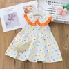 Baby Girl Dress 2021 Lato Dziewczyny Bez Rękawów Kwiat Drukuj Dresses Dzieci Princess Dress Dress Party Cute Sukienki Ubrania Q0716