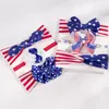 3 stks Set Baby Meisjes Hoofdbanden Bunny Oor Boog Kinderen Kinderen VS Nationale Dag Kruis Knoop Haaraccessoires Haarbanden Amerikaanse Onafhankelijkheidsdag Hoofddeksels