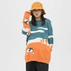 Mężczyźni Krowa Vintage Winter Sweter Pullover O-Neck Koreański Dzianiny sweter Kobiety Casual Harajuku Para Dzianiny Streetwear Oversize 211008