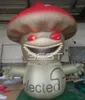 Gaint Halloween Inflatable Mushroom Demon with Sharp Teeth In Haunted House Terror Events Stage Decor Monster Red Eyes Joker