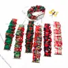 Bands Watch Christmas Elastic WatchBand Straps for Watch Large intestine Bands for iwatch 5 4 3 2 1 Wrist Bracelet Scrunchies print hair tie strap 240308