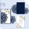 Поздравительные открытки для лазерного приглашения для свадебной вечеринки Полоса