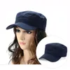 Sombrero ajustable algodón mujer hombres CAP UNISEX Capas de béisbol sólido Classic Plain Vintage Viaje Sport Military Cadet Ejército Borde