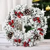 2021 HW410 Cheerleading Christmas Decorations 30CM Wreath Pendant for Shopping Malls and Hotels