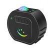 Proyector de luz navideña con efectos de cielo estrellado, luz nocturna para niños, dientes azules, reproductor de música USB, lámpara de proyección colorida de estrella