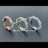 S925 TF argent croix x deux couleurs or Mosangshi 5-10 points plein diamant couple bague de mariage mode gemme cadeau