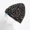 Mode leopard tryck vinter hatt varm ull stickad hatt för kvinna hög kvalitet mjuk stretch mössor hattar lock