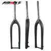 Airwolf 29er Karbon Fiber Dağ Bisikletleri Forks Bisiklet Boost Forku 1-1 / 8 - 1-1 / 2 "Konik Tüp Fit 29er * 3.0" Lastik 110 * 15mm Disk Fren Bisiklet Parçaları