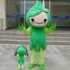 Halloween-Maskottchen-Kostüm mit grünem Gemüse, hochwertiges Cartoon-Plüsch-Anime-Thema-Charakter, Erwachsenengröße, Weihnachten, Karneval, Geburtstag, Party, Outdoor-Outfit