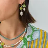 Vänskap bohemiska boho handgjorda justerbara flerfärgade glaspärla sötvatten pärlor magnolia halsband kvinnor smycken sommar chokers