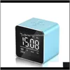 Desk Table Clocks Decor Home Garden Drop Delivery 2021 Fashion Radio Portable Bluetooth Speaker Plug In Memory Cassette Display Alarm Clock C