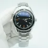 Black Bezel Limited Dial Watch 44mm 자동 메카 인칼 운동 해양 다이버 600m 스테인리스 스틸 스포츠 바다 남성 시계