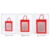 6Pcs Flower Handbags Transparent Bouquet Gift Bag Box Wedding Birthday Festival Candy Paper Packaging Bag Boite Dragees Mariage 210724