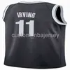 Mens Women Youth Kyrie Irving # 11 Patch Swingman Jersey cucita nome personalizzato qualsiasi numero