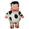 Mascot Costumes1.9M Costume gonfiabile della mascotte della mucca da latte di Halloween Suit Party Game Pubblicità Onesies per adulti Vestito da Babbo Natale Nuovo