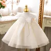 Mädchen Kleider Baby Mädchen Taufe Kleid Pailletten Schleife Kleinkind 1 Jahr Geburtstag Prinzessin Party Kinder Blume Formale Kinder Kleidung