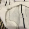 Chemise de baseball brodée style sport à rayures pour chien NY Dogs Vêtement imprimé pattes T-shirt uni en coton Printemps été Gilets Chihuahua Bulldog Blanc M
