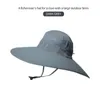 Outdoor Hats Fishing Hat Big Wide Brim Breathable Mesh Men'S Sunscreen Fisherman Sun Mountaineering Safari