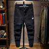 McIKKNY Mężczyźni Caro Casual Jeans Spodnie Moda Streetwear Luźne Fit Harem Spodnie do męskiej Jogger Kostka Elastyczna Męska