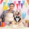 Benepaw Comfortabele strikdas Hond Kraag Afneembare Verstelbare Tuxedo Pet Bandana Draag voor Bruiloft Makkelijk te dragen 210729