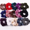 46 colori Pony Cotail Holdwear Scrunchies Scrunchies Velvet Elastic Hair Bands Scrunchy Hair Ties Ropes Scrunchie per donne o ragazze7412200