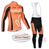 Euskaltel Team Winter Cycling Jersey Set Men Thermal Fleece Long Sleeve ShirtsBib Pants Kits Mountay Bike Clothing RacingBicy290W