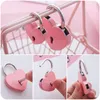 Heart Shaped Concentric Lock Metal Mulitcolor Key Padlock Gym Toolkit Package Door Locks Building Supplies RRE10880