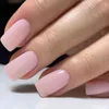 Fałszywe paznokcie 24 sztuk błyszczący ciemnobrązowy prasa na fałszywych paznokci długich płaski sztuczny fałszywy dla projektowania DIY Full Cover Tips Manicure Narzędzie 220225