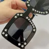 Mulher Estrela Diamante Sunglasses G0780s Fashion Stage Designer Óculos UV400 Clássico Quadrado Quadrado Top Alta Qualidade 0780 com caixa original