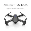 지능형 Uav 항공기 LS-E525 드론 4k HD 듀얼 렌즈 원격 제어 전기 미니 드론 WiFi 1080p 실시간 전송 Foldable RC Quadcopter Toys