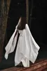 2021 Kimono Branco Mulheres Sleepwear Envoltórios V Neck Shawl Ribbon Roupão de Nightgown Robe Prom Maternity Dress Photography