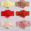 Blume Baby Stirnband Für Mädchen Breite Turban Kinder Herbst Atmungs Eis Stoff Kopf Wrap Kinder Haarbänder Haar Zubehör