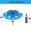 Parapluie pliant automatique coupe-vent femmes hommes voiture luxe grande entreprise Parasol Double dix os s 210721