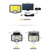 Solar Lampen 96led 168led 96COB 168COB Straat Indoor Outdoor Beveiliging Wandlamp Waterdichte PIR Bewegingssensor met Afstandsbediening