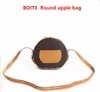 Fashion Woman designer shoulder messenger bag handbags spring canvas Leather Round High quality Classic Bread Crossbody Saddle wallets clutches purse