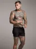 Yaz Giyim Erkek Spor Şort Moda Rahat Spor Salonları Vücut Geliştirme Egzersiz Erkek Joggers Kısa Pantolon Marka Spor Sweatpant 210421