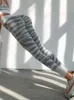 Девушки зебра персики фитнес брюки высокая талия поднятые бедра эластичные плотные спортивные леггинсы готические леггинсы камуфляж осень 7D 210603