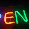 "Öppna" Word Sign Store Restaurang Bar Presentbutik Dörrdekoration Styrelse LED Neon Light Closed Sign12 V Super Bright