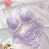 NXY Sexy Zestaw Francuski Super Sexy Bra i Panty Zestaw Cute Lolita Bielizna Plus Size Kobiety Bielizna Intymuje Zimowa Bawełniana Bralette Woman 1127