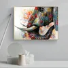 Colorful Elephant Pictures Canvas Painting Animal Posters and Prints Wall Art for living room Modern Home Decoration3289